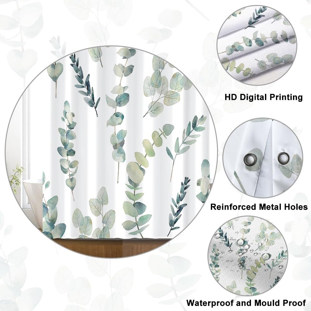 Uiiooazy Eucalyptus Shower Curtain - Image 4
