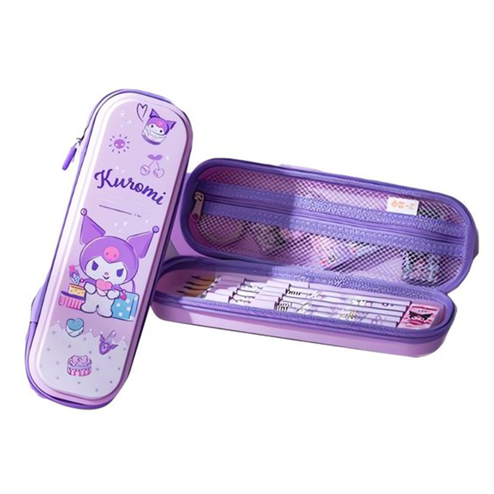 Pencil Case, pen storage box 3D stereo cartoon cute pencil case and pencil cap great gift for girls and boys (if11)