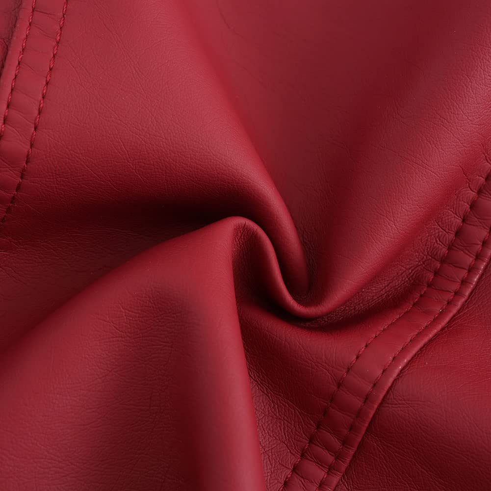 YYNUDA - Chaqueta de moto, para mujer, de piel sintética y estilo vintage