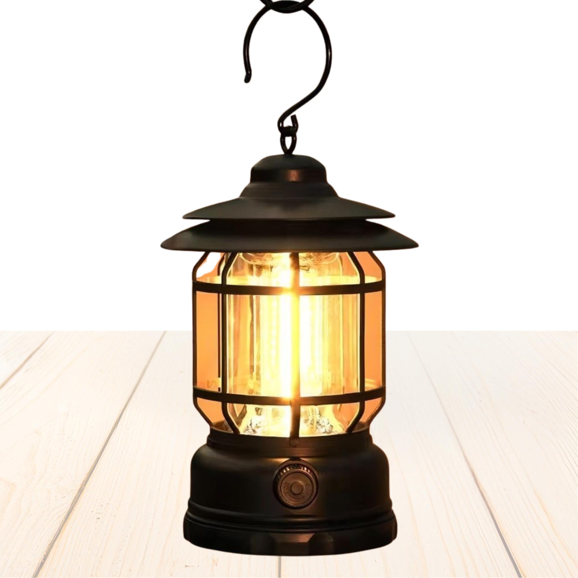 𝓓rumstone (𝟑 𝐘𝐄𝐀𝐑 𝐖𝐀𝐑𝐑𝐀𝐍𝐓𝐘) Vintage LED Lantern – Hanging Camping Light, Battery Operated Retro Lamp with Warm Glow, Portable Outdoor Lighting for Camping, Hiking & Home Decor-image-19