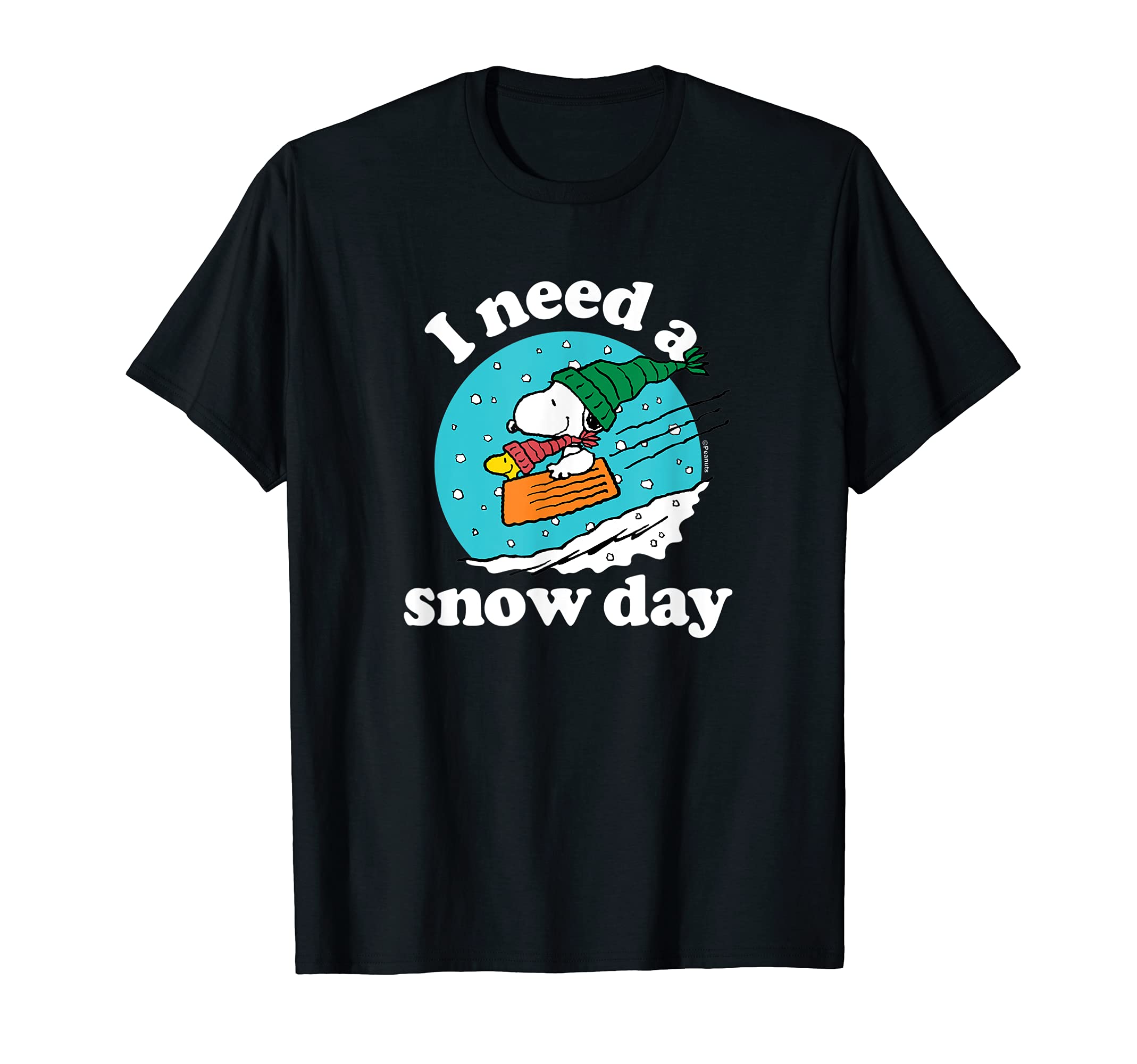 PeanutsChristmas Snoopy - I Need A Snow Day T-Shirt