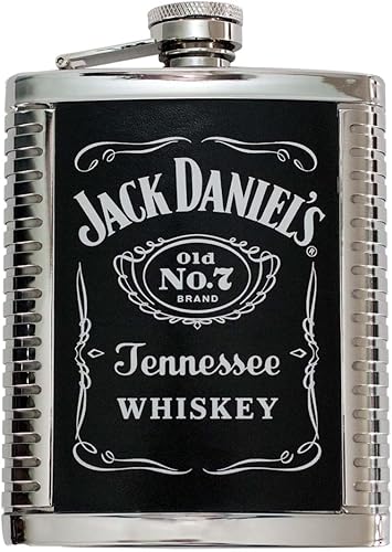 Miniatura 4 de Jack Daniels - Frasco con licencia para bar, 6 onzas, color plateado