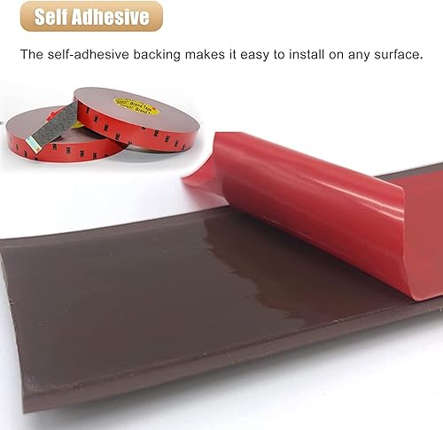 Miniatura 2 de Tira de transición de piso desigual de puerta, tira de transición de piso autoadhesiva larga, alfombra de PVC y tira de borde de piso, altura de