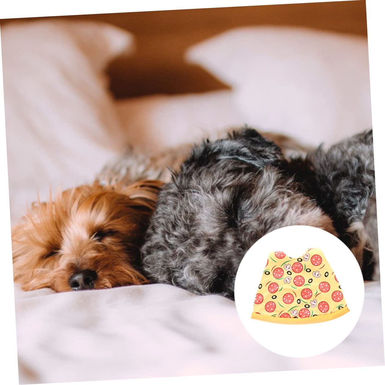Angoily 3 Pezzi Di Halloween Dog Outfit Pet Halloween Mantello Pizza Design Comodo Abbigliamento Per Animali Domestici Per La Stagione