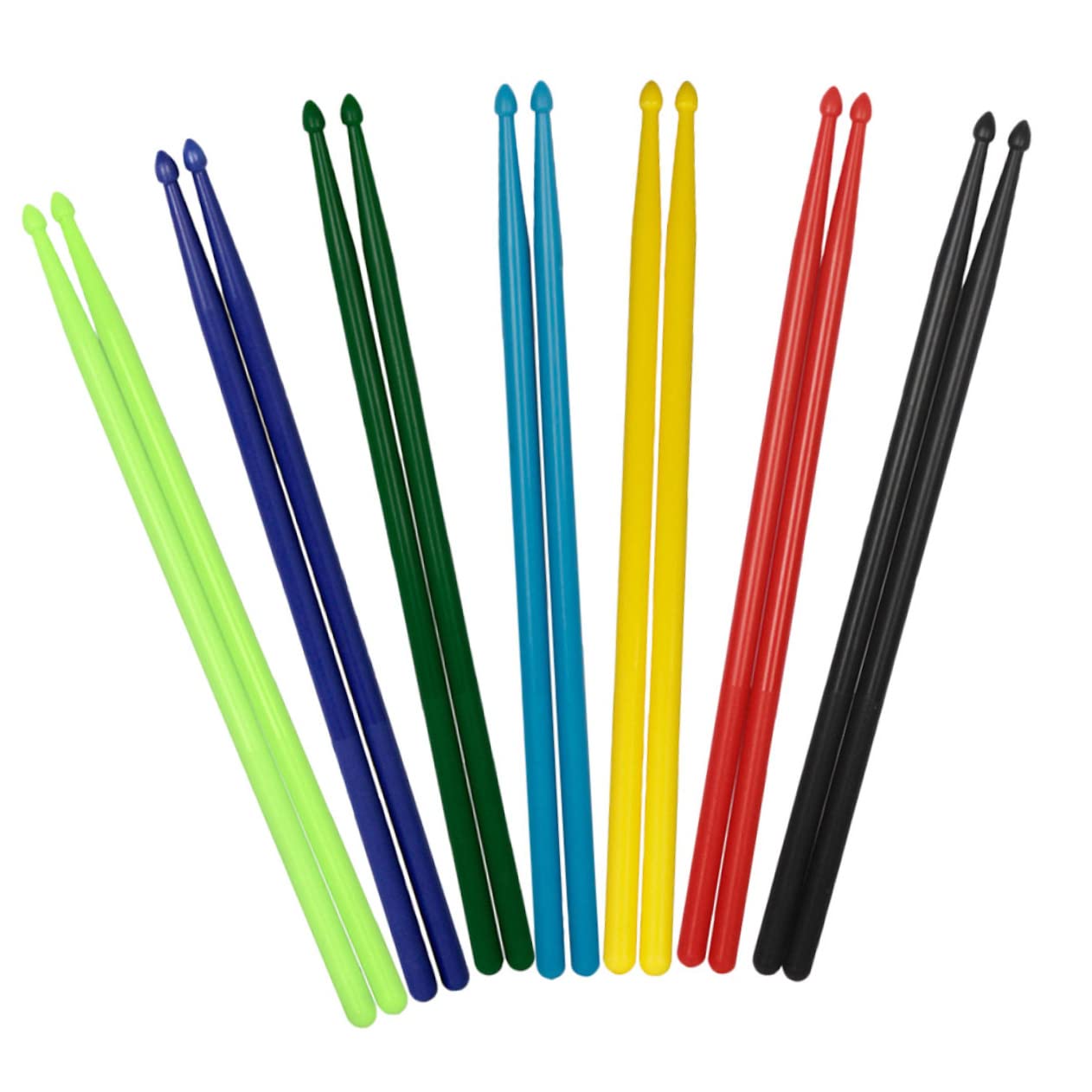 Abaodam 7 Pares de Baquetas Accesorio Adecuado Agarre Cómodo de Nailon 5a Ligeras para Batería para Principiantes y Uso en Casa o Escuela