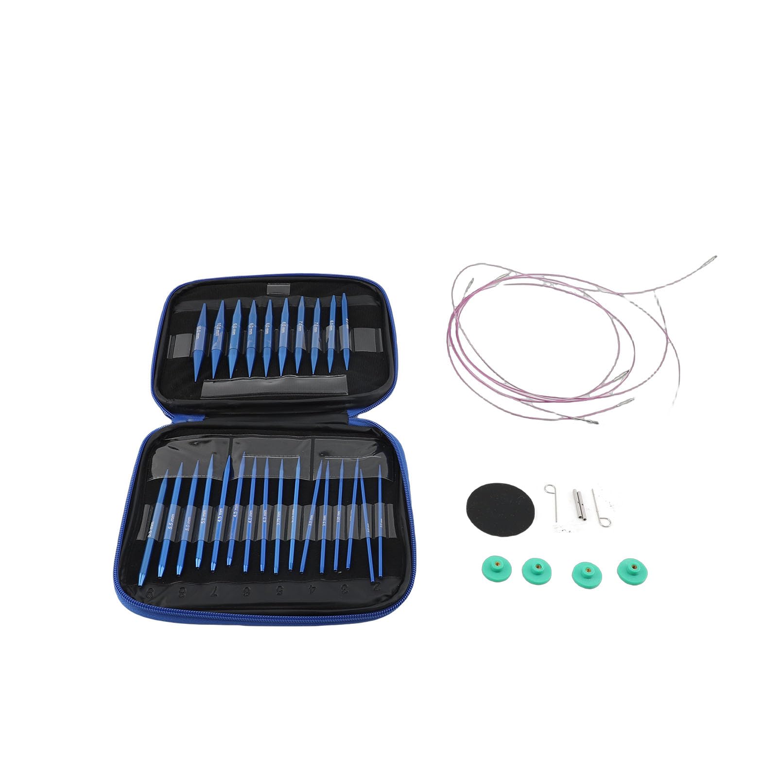 Aiguilles circulaires interchangeables robustes avec connexions extensibles - 3