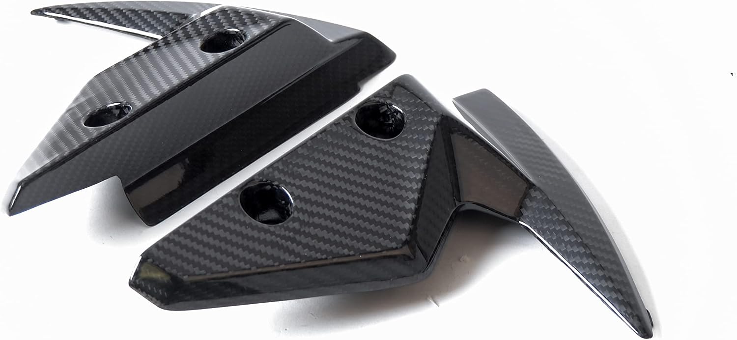 Bestem Carbon Fiber Front Side Fenders Mud Guard Fairing for 2018-2020 Triumph Street Triple 765 RS Twill Weave