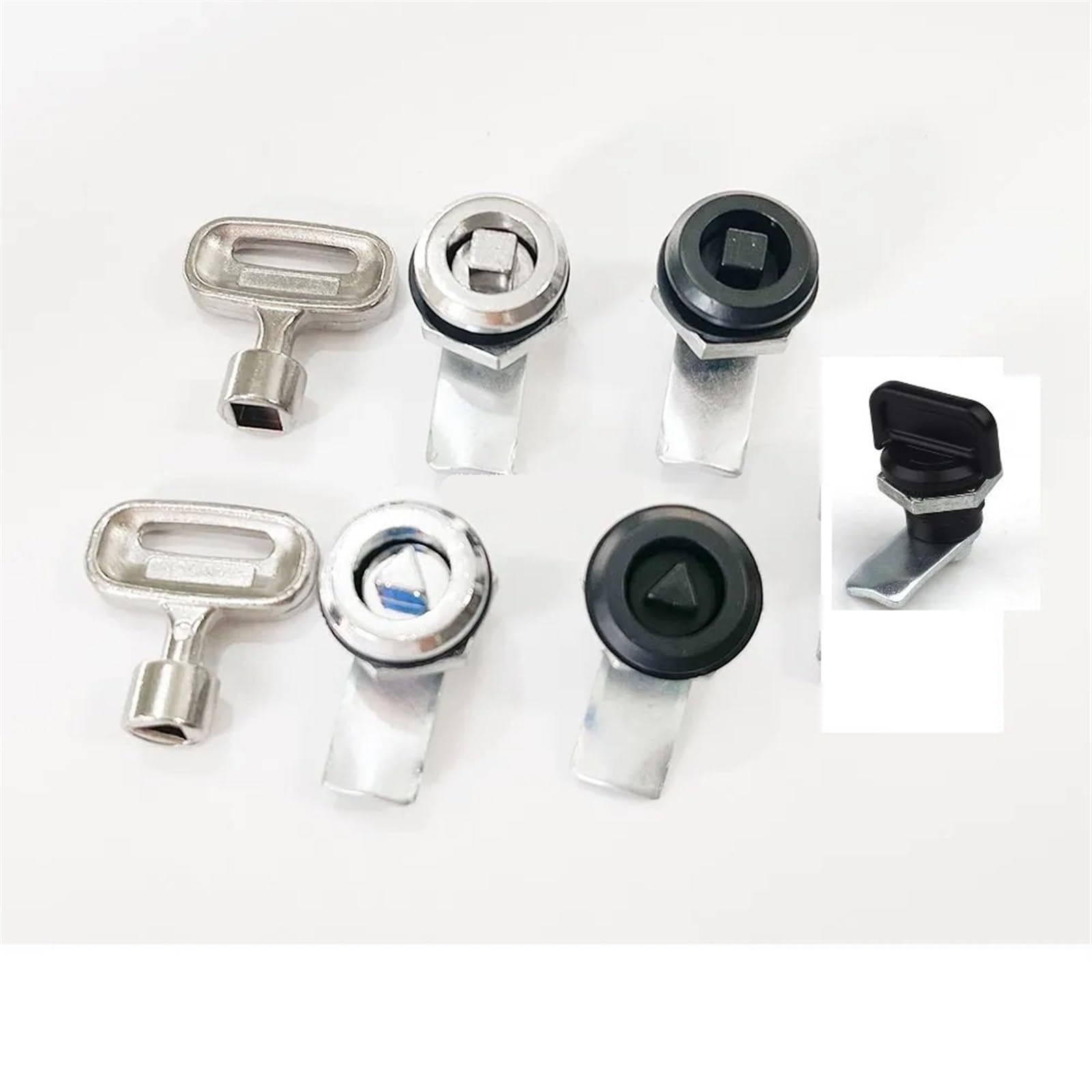 WQGQPXOB Small Mini Triangular Handle Square Cam Lock Electrial Equipment Cinet Power Distribution Door 1Pcs(Handle)