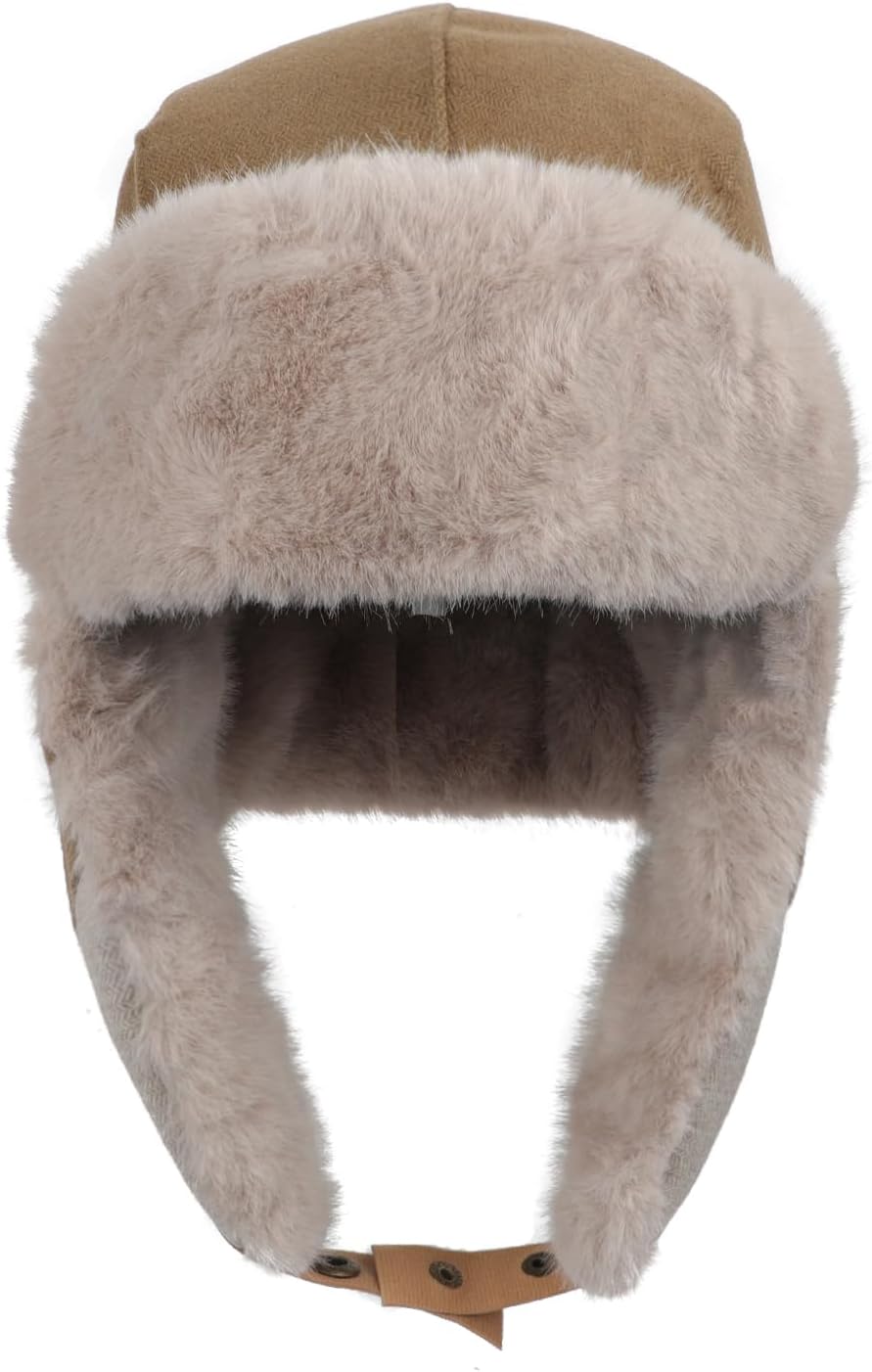 Winter Hunting Trapper Hat for Men Women Ushanka Ear Flap Eskimo Warm Faux Fur Hats Cycling Aviator Hat with Earflap Hats - Image 2