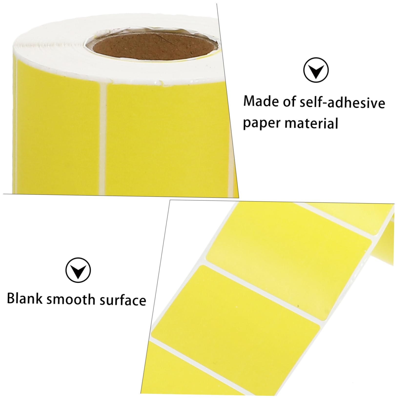 Selbstklebende Thermopapieretiketten 4 Rollen Papier, Beschreibbar