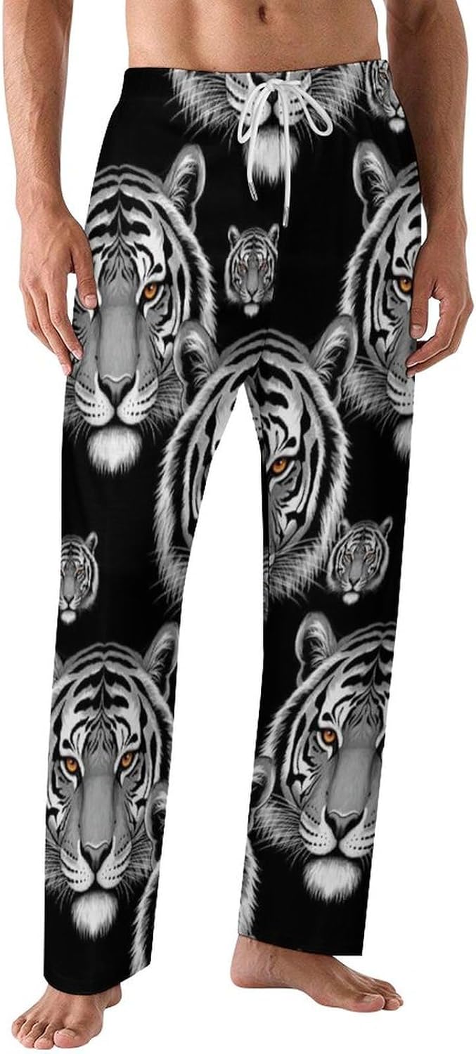 Mens Pajama Pants Soft Cotton Pajama Bottoms Lounge Pants
