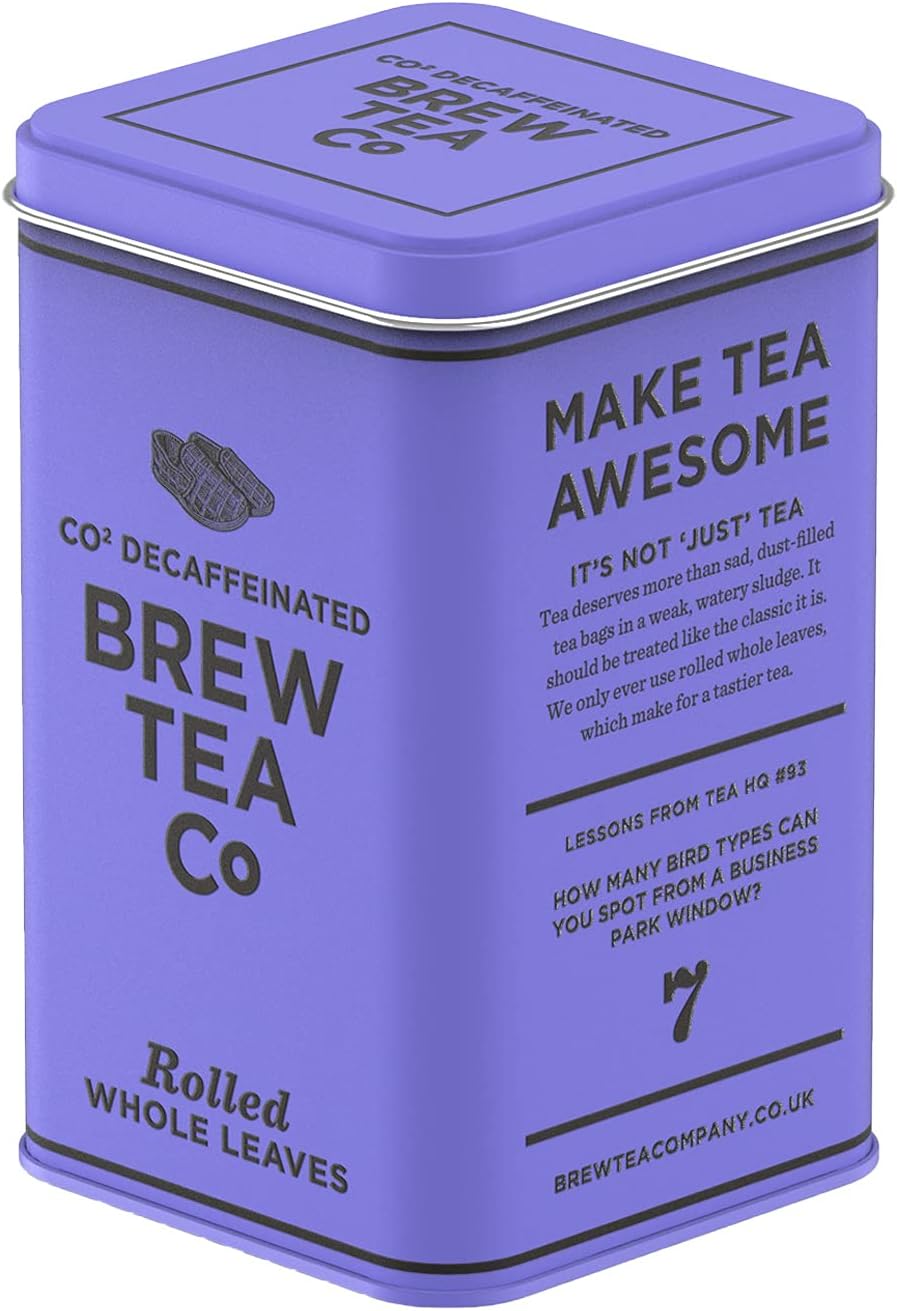 CO2 Decaffeinated Tea in Classic Tin - Fruity & Earthy - 150g Loose Leaf Tea