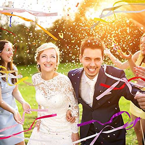 40 Pieces Ribbon Wands Wedding Streamers With Bells, Lace Fairy Stick Wand Party Ribbon Streamers Chromatic Silk Streamers For Party, Birthday And Holiday #TOP5