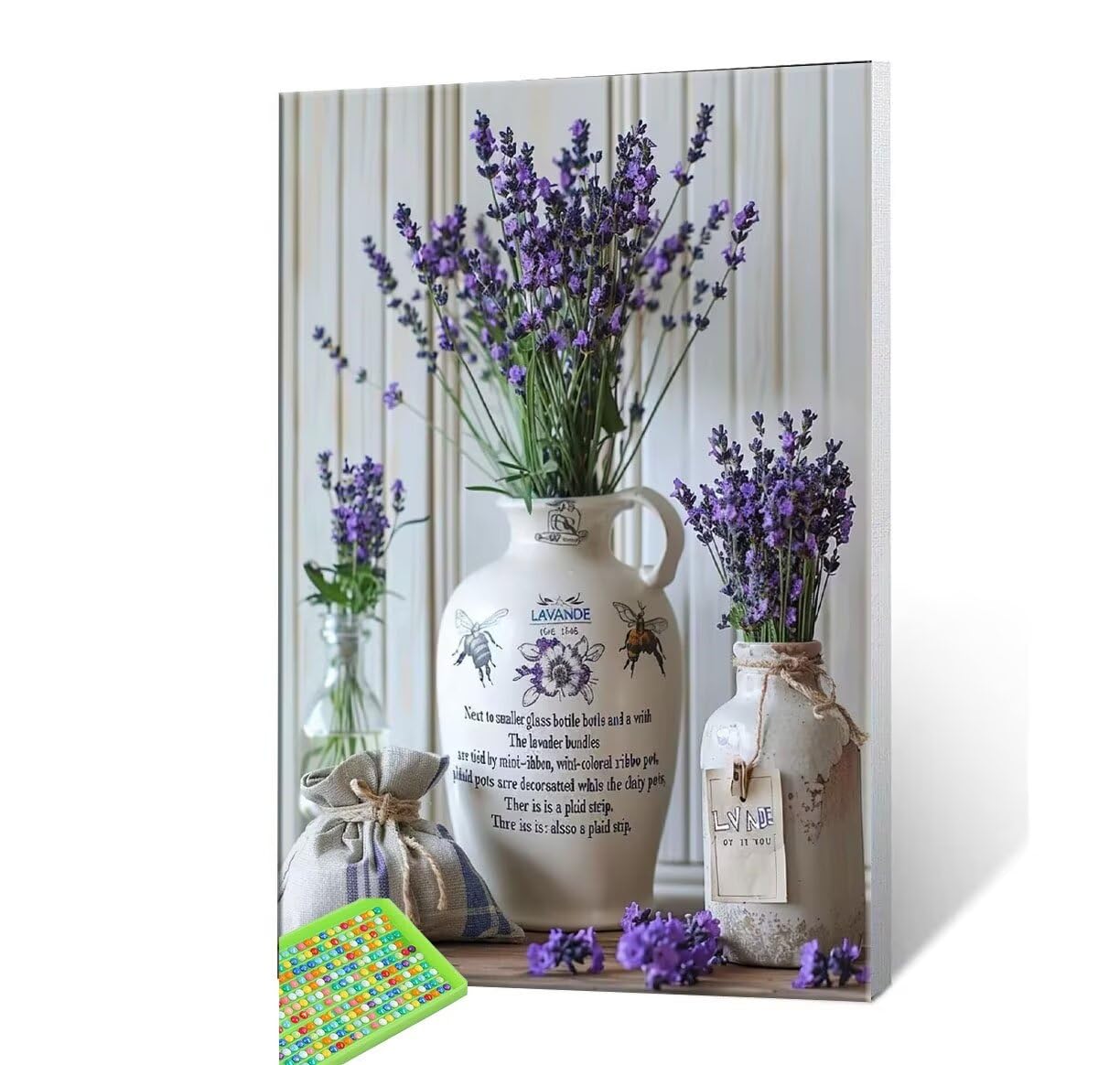 DIY Malarstwo diamentowe 5D, sztuka diamentowa, lawenda, wazon, zestawy dla dorosłych, sztuka ze strasu, haft, artykuły rzemieślnicze, dla dzieci i dorosłych, idealna dekoracja ścienna do domu,