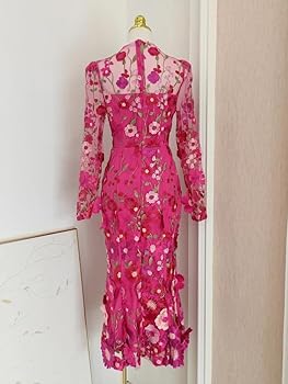 sachin and babi light blue dress Marchesa Notte Tiered Embroidered Tulle Midi Dress main image 0