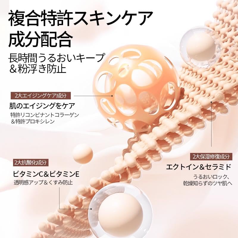 Amazon | VV 2in1デュアルヘッ 人気 ドファンデーションスティック