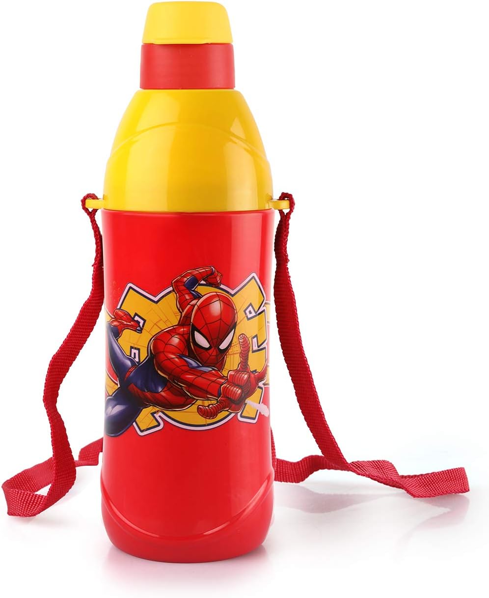 Cello Puro Steel-X Kids Zee 600 Insulated Stainless Steel Water Bottle 540ml, Red | ISI Certified | BPA Free, Leakproof | Easy Grip & Carry Loop | Ideal For School, Picnic, Travel, Cycling