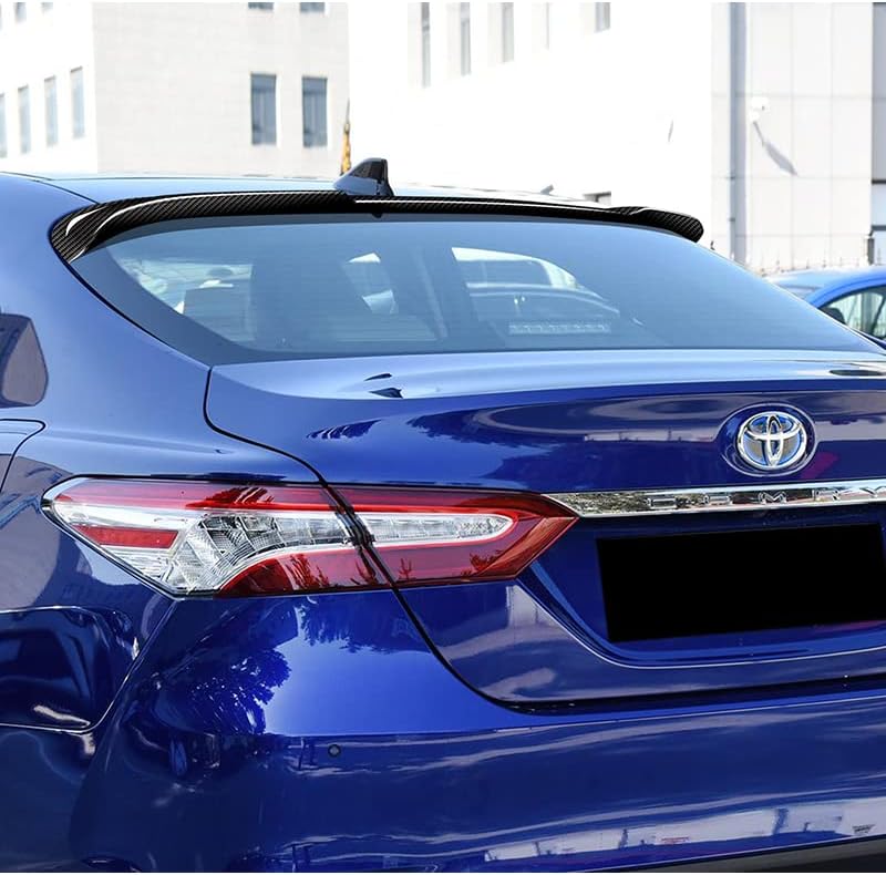 STAY-TUNED Real Carbon Fiber Rear Roof Window Visor Spoiler Wing Sport Body Kit, Compatible with Toyota Camry 2018-2024, Exterior Accessories Replacement Part