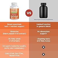 Vista 5 de Suplemento de berberina 21 en 1 con canela de Ceilán con cromo, melón amargo y extracto de té verde y extracto de pimienta negra 5X para apoyo