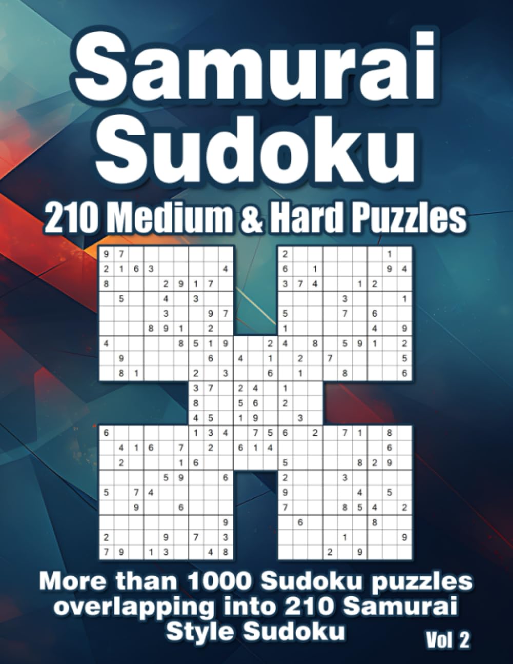 Samurai Sudoku for Adults: 1000 Medium & Hard Puzzle Variations