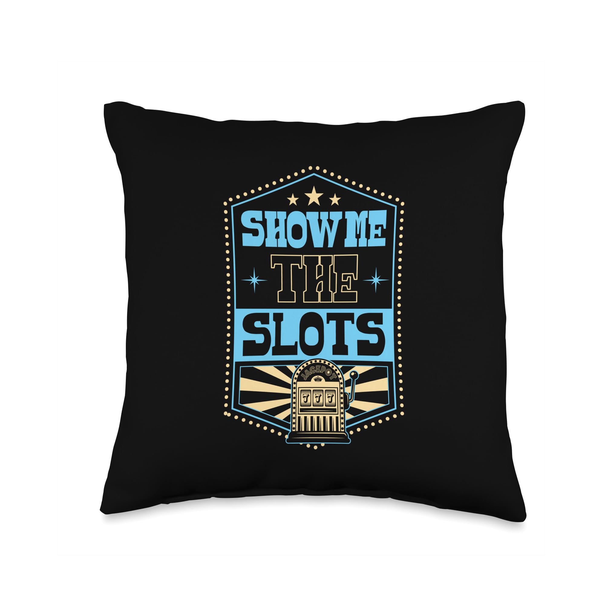 Show Me The Slots - Lucky Slot Machine Las Vegas Trip Throw Pillow