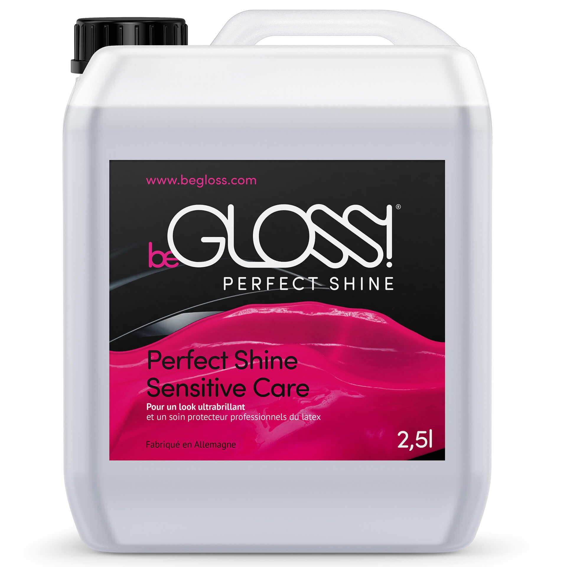 beGLOSS PERFECT SHINE 2500 ML - Le lubrifiant pour polir vos vêtement en caoutchouc & latex