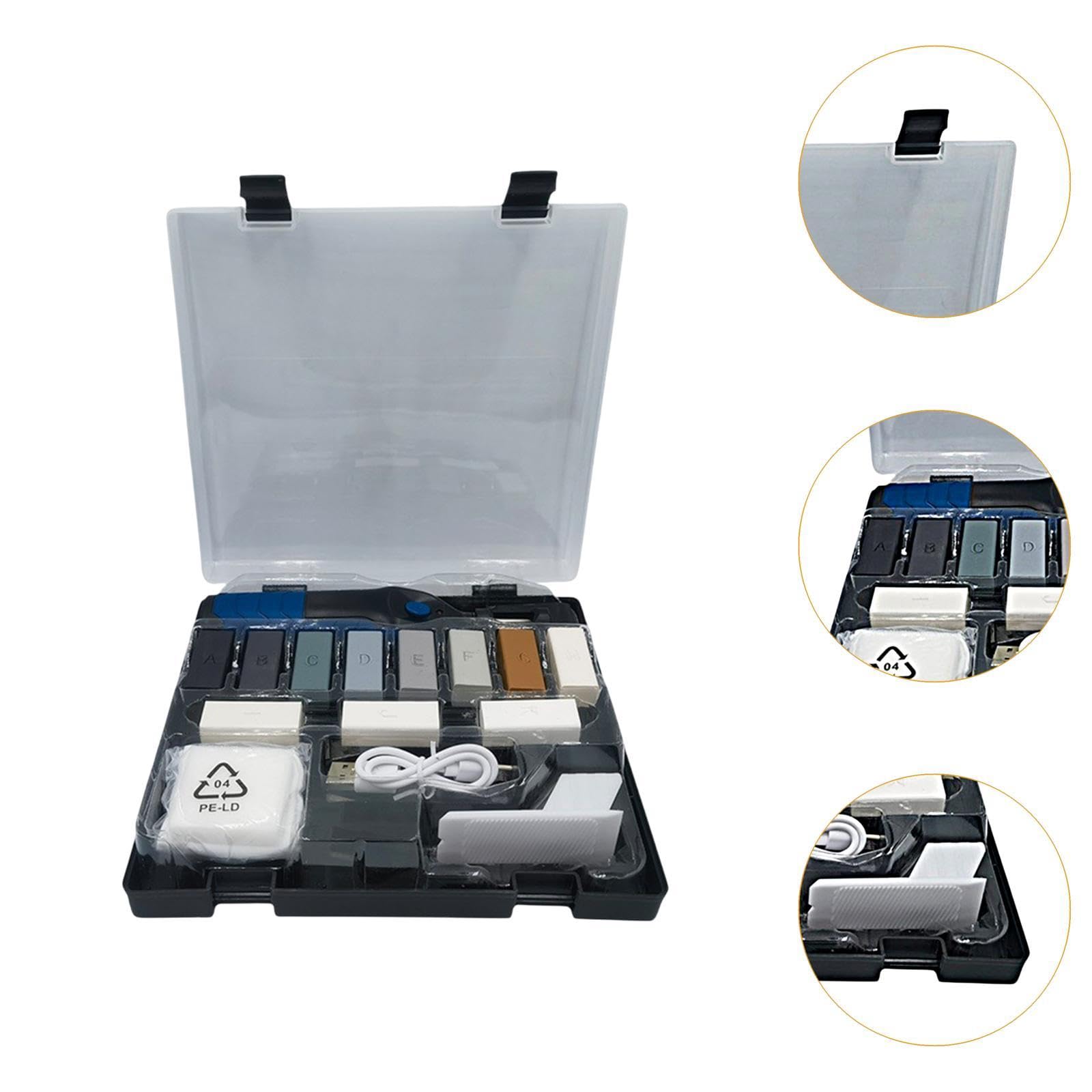 Kit de Reparación para Suelos de Vinilo, Incluye 11 Bloques de Cera.