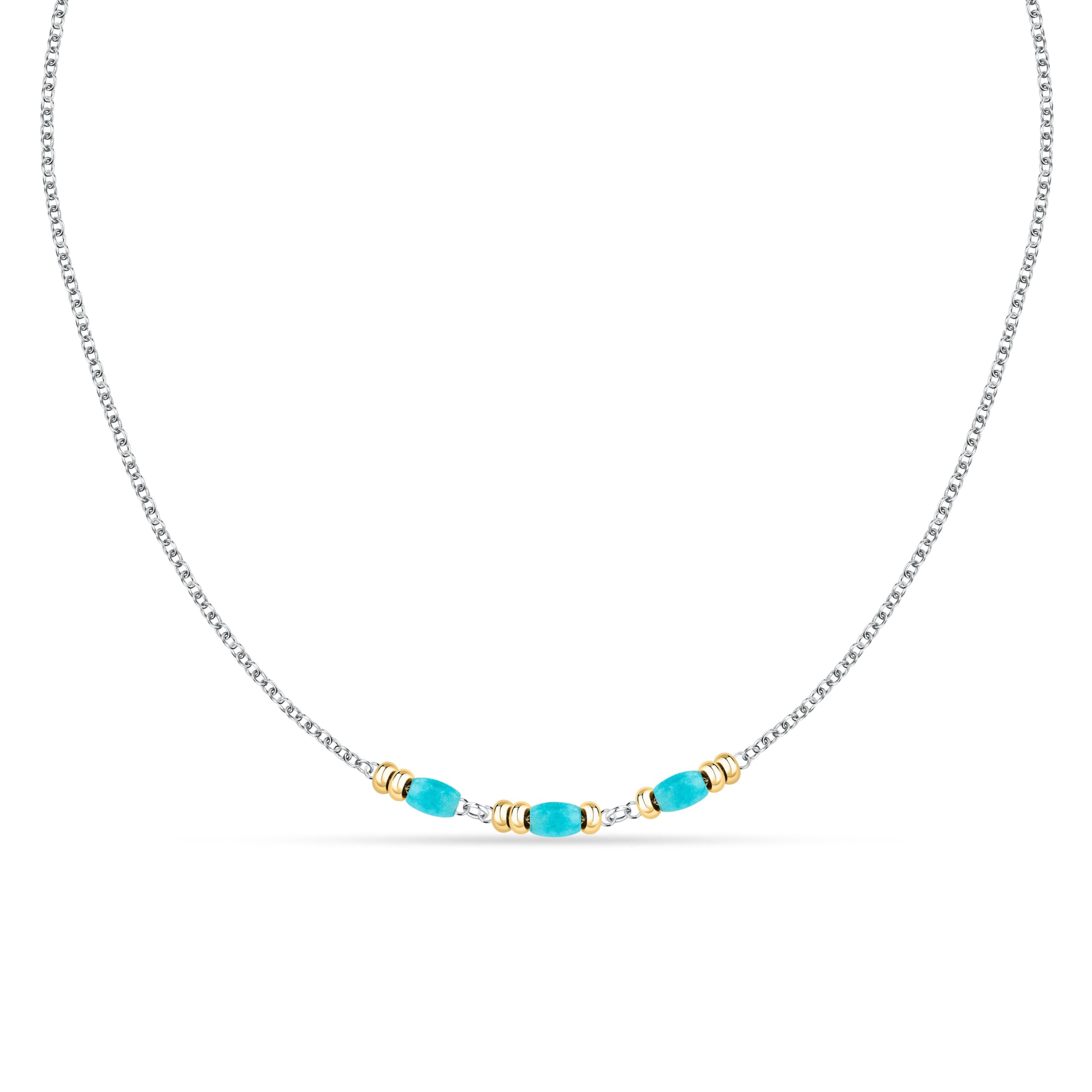 Morellato COLLANA DONNA IN ACCIAIO PERLE LUNGHEZZA 45CM COLLEZIONE SUMMER COLOURS