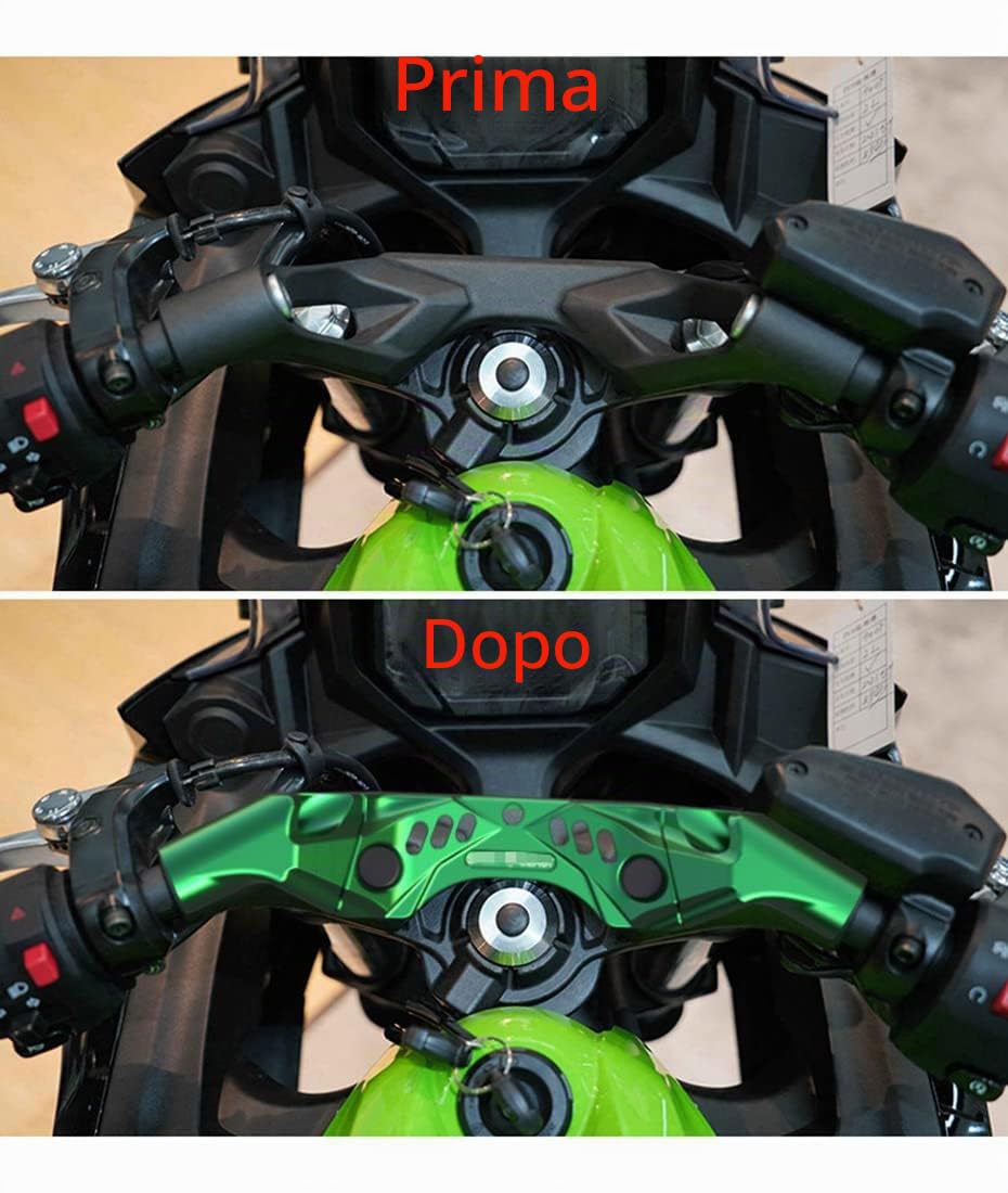 Manubri Add-On in Alluminio Compatibili con Kawasaki Ninja 650 2017-2026 Inferiori allo stock, Migliori dello stock