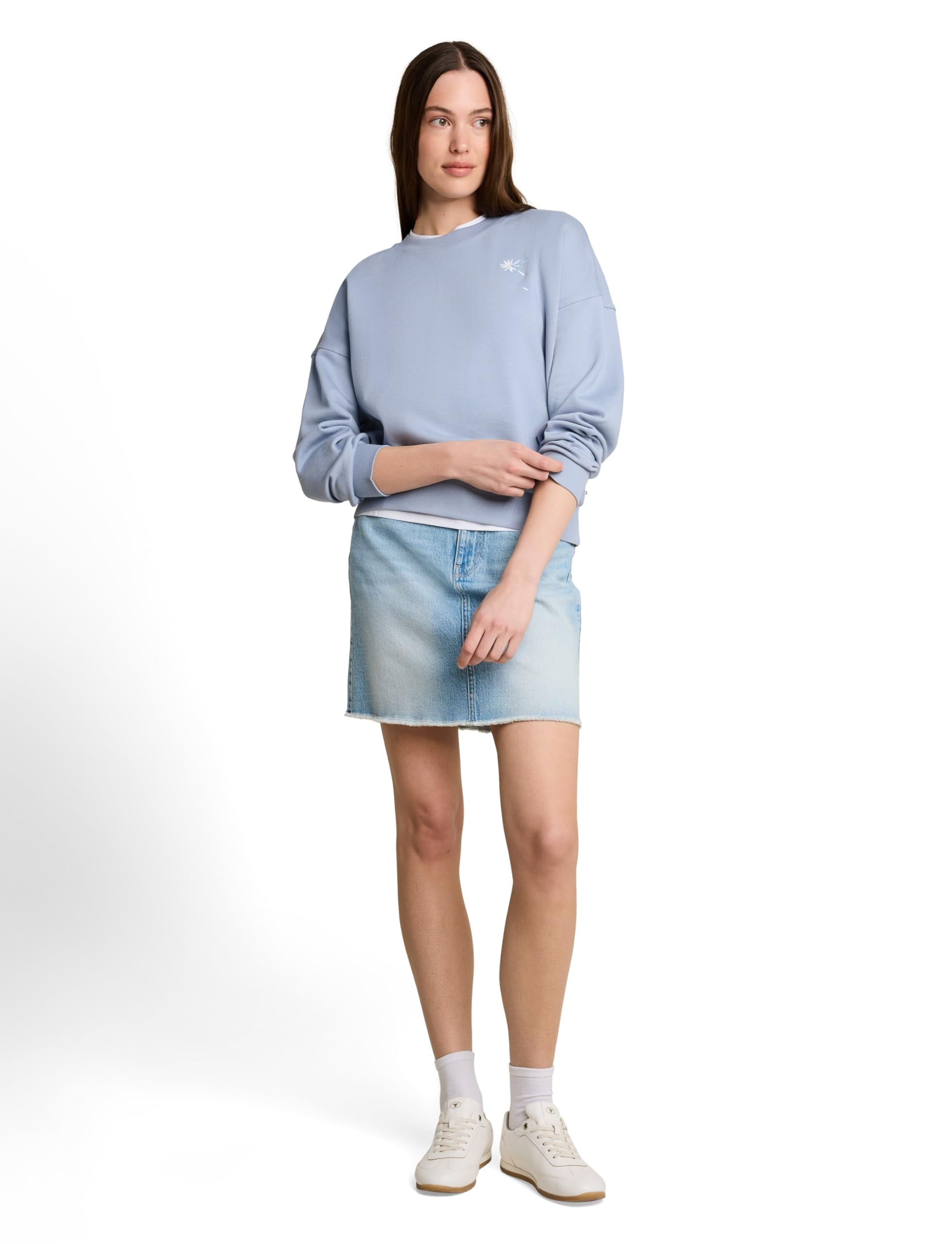 Tom Tailor Denim Damen Loose Fit Sweatshirt
