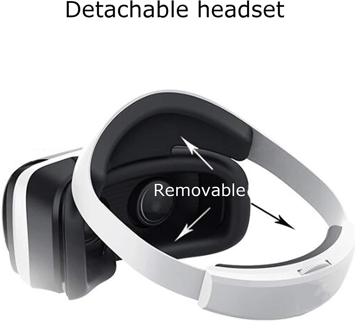 Occhiali da VR, telefono cellulare DEDICATO 3D Glasses Virtual Reality Auricolare Game Movie Attrezzature per film, All-in-One VR Games Headset Staccabile Design Split Spaccabile Soft & Comfo