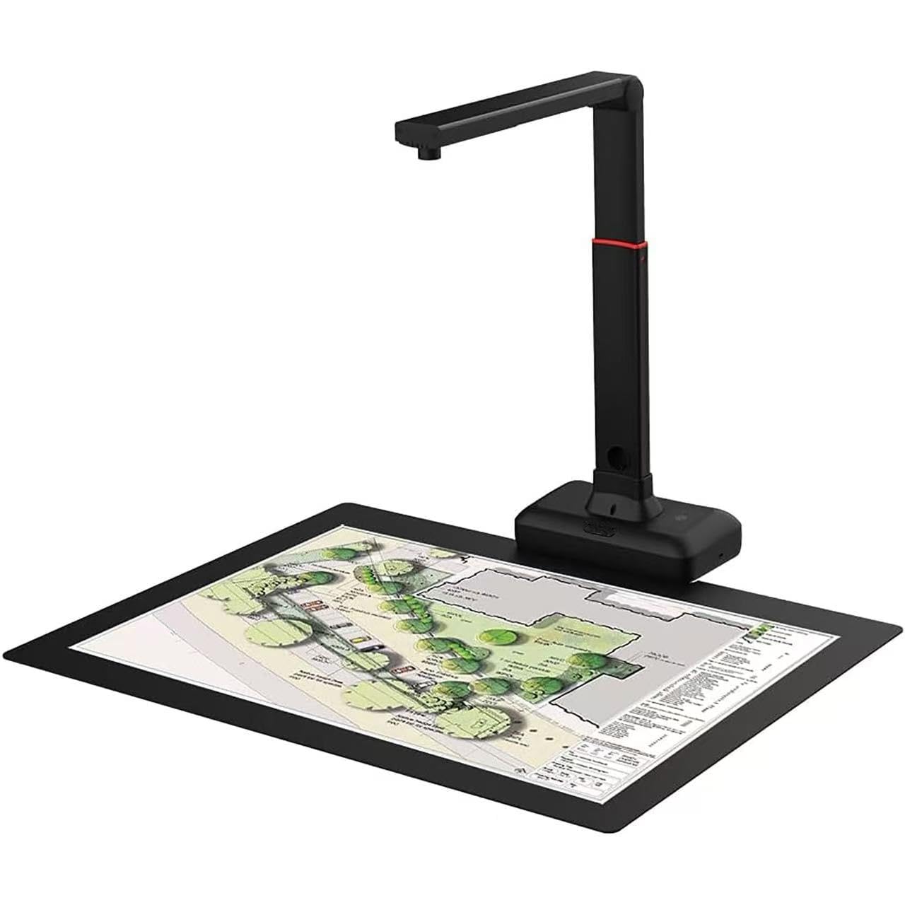 Scanner per documenti aerei A2 da 23 MP | Scanner per libri A2/A3 ad alta risoluzione | Auto-appiattimento e rimozione delle impronte digitali per libri, mappe e documenti