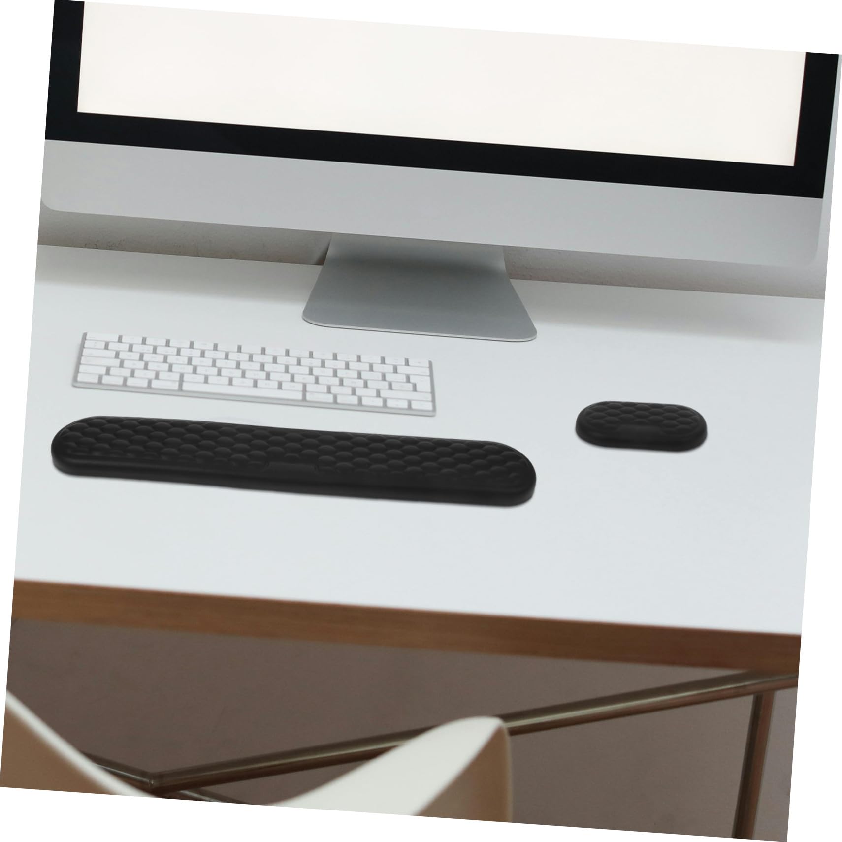 Tastaturunterstützung Ergonomisch für Büro und Home-office Handgelenkauflage Rutschfest aus Silikon Mauspad Kompatibel mit Laptop und PC Handgelenkstütze für Tastatur und Maus