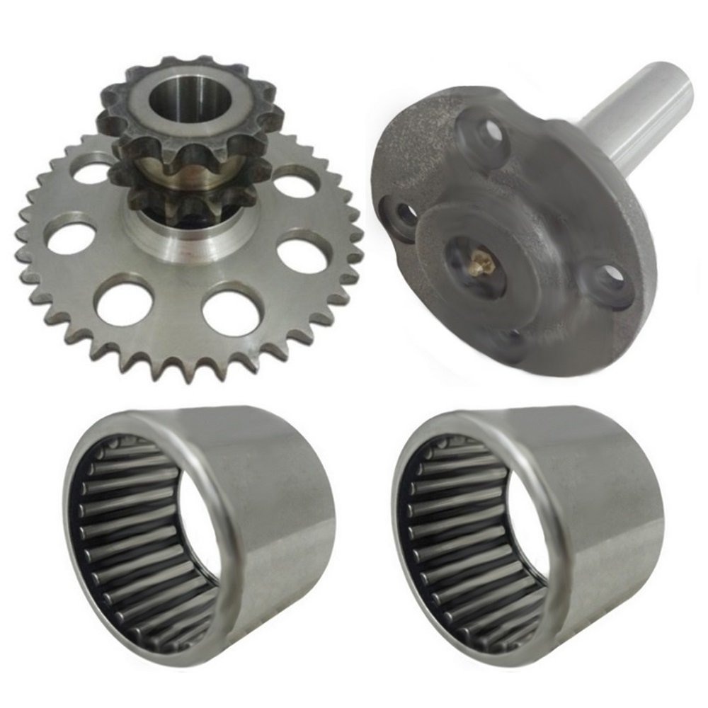 One New Drive Chain Cluster Sprocket Set Fits Case Skid Steer 1845C Includes Part Numbers D76529 D124607 D64175