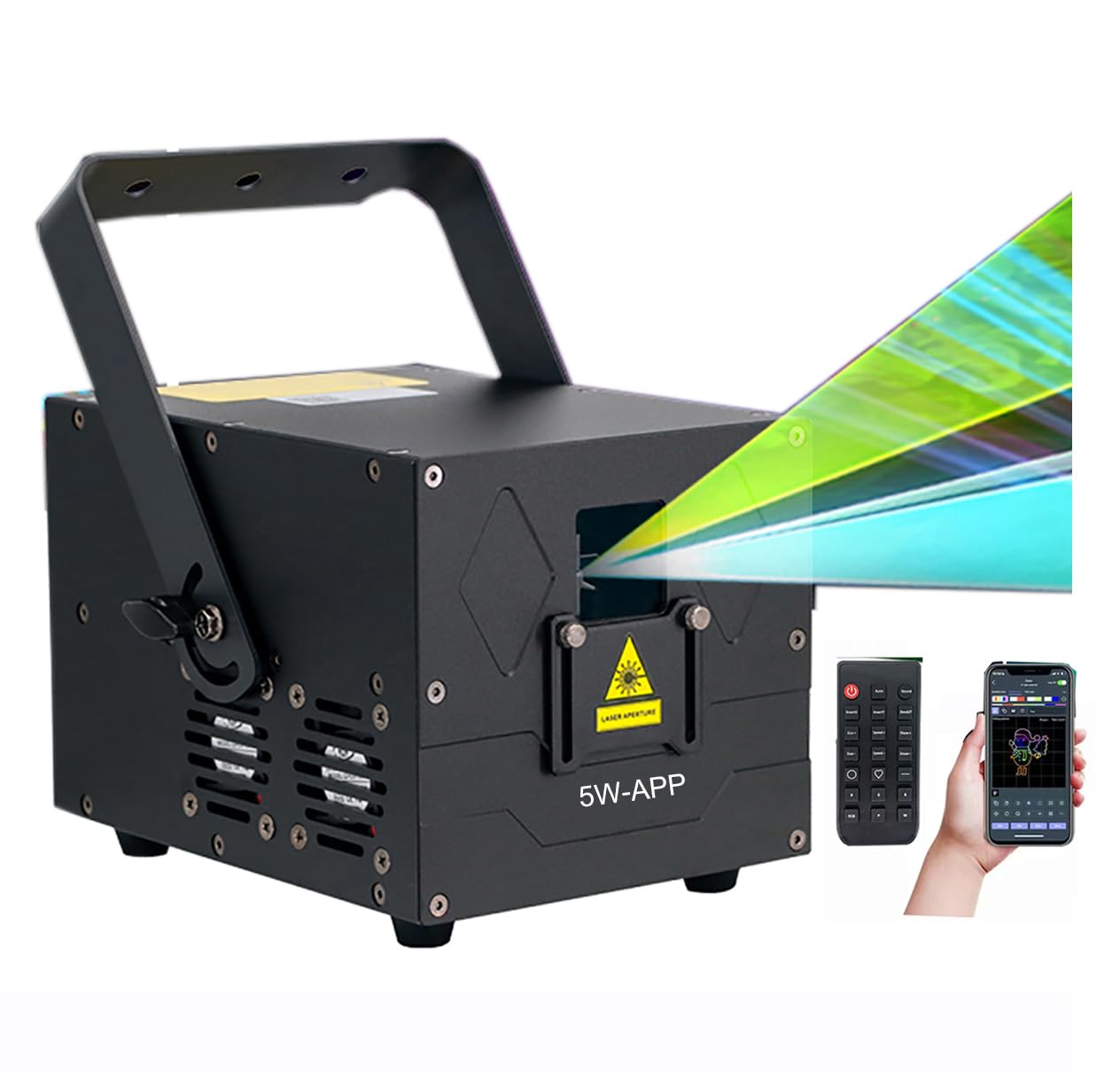 Amazon.com: Wonsung 5W RGB Full Color Animation Stage Effect Light