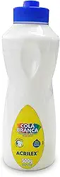 Cola 500 g, Acrilex, 02850, Branco