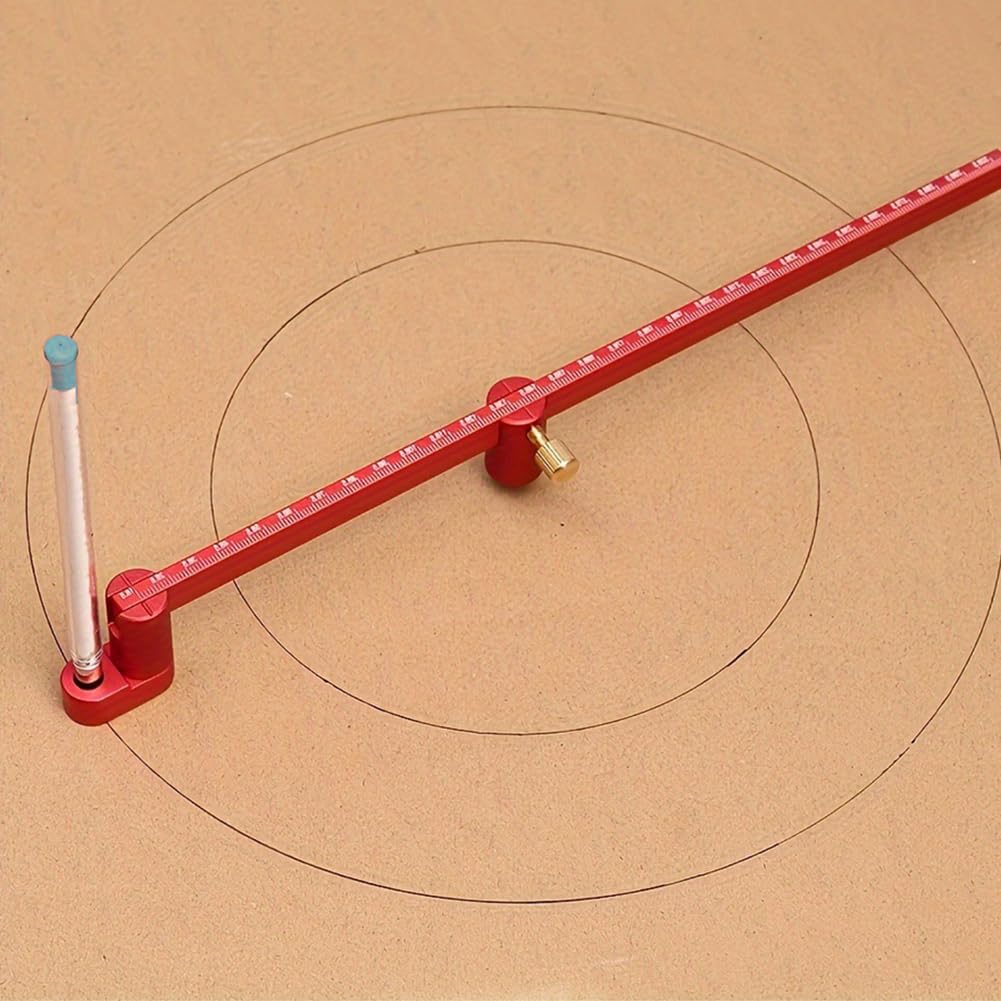 300mm Woodworking Compass Scribe, Aluminum Adjustable Drawing Circle Ruler, Compass Drawing Tool, Center Finder Fixed-Point Circle Line Marking Gauge — Amazon image 4