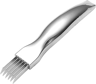 Couteau à Oignon Vert Haché, Coupe-oignon De Printemps Comme Ustensile De Cuisine, Couteau à Râper D'herbes En Acier Inoxydable Adapté Au Piment Céleri Haricots à L'ail Poivre Vert