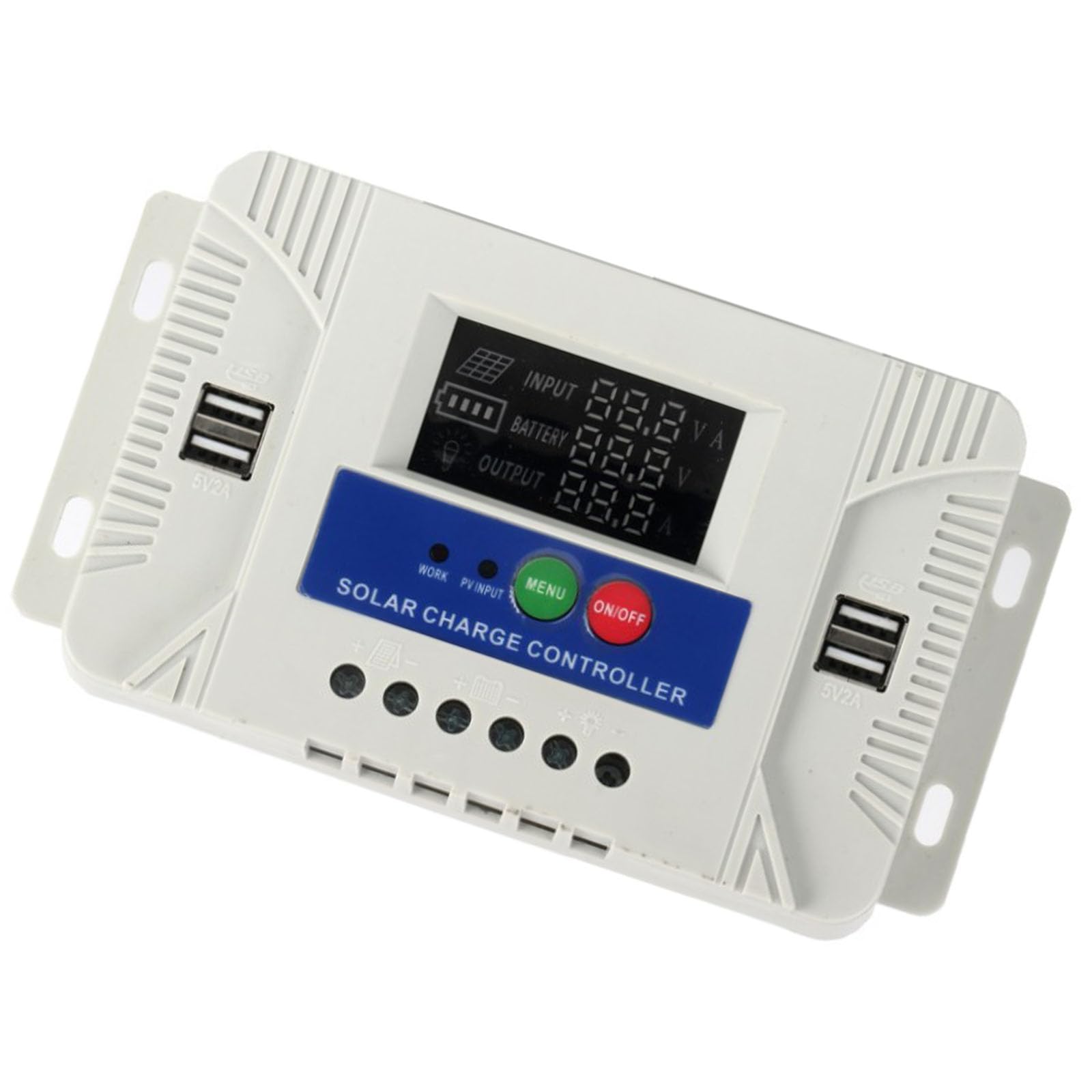 Buxuaaaa 50A Led Display Solar Charges Controllers 12V 24V Auto Detection Not Manual Setups Efficient Charging For Home Camping Use Not Setups Solar Charges Controllers For Home Camping