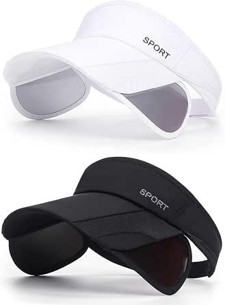 Viseras Para Mujer KASESSS - Sombrero Plegable 2 En 1 Con Ala Ancha, Protección UV, Color Rosa