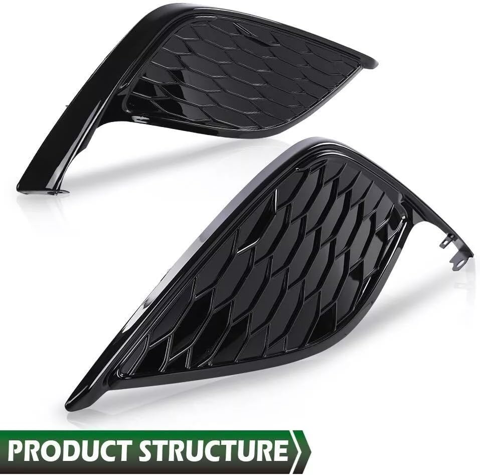 Front Bumper Fog Light Cover Lamp Frame Fit for Toyota Camry SE XSE 2021 2022 2023,Left & Right,Does NOT Fit LE XLE Model,Replace for TO1039243, TO1038243