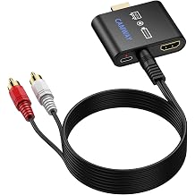 CAMWAY 4K@30Hz HDMI Audio Extractor for Fire TV Stick - HDMI toHDMI and 3.5mm AUX Stereo Audio Converter Adapter, Easy to Set Up for TV, Headphones,Desktop Speakers,etc[No ARC/eARC]