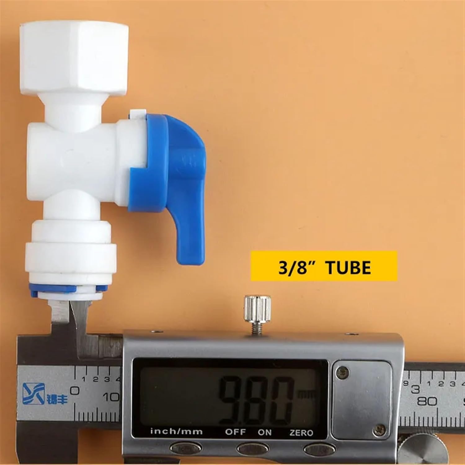 1/2 inch Internal Thread To 3/8 inch Tube Straight Connector Ball Valve Female Joint Aquarium RO Water Filter Reverse Osmosis 1pcs