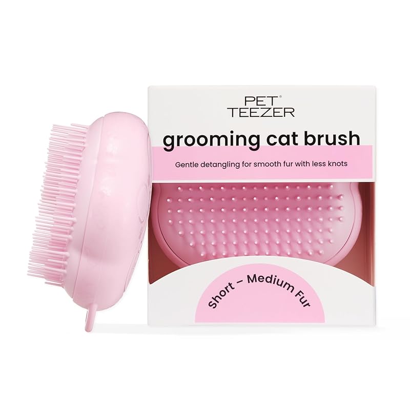 Escova para Gatos TANGLE TEEZER Pet Teezer para Pelos Curtos a Médios Millennial Pink