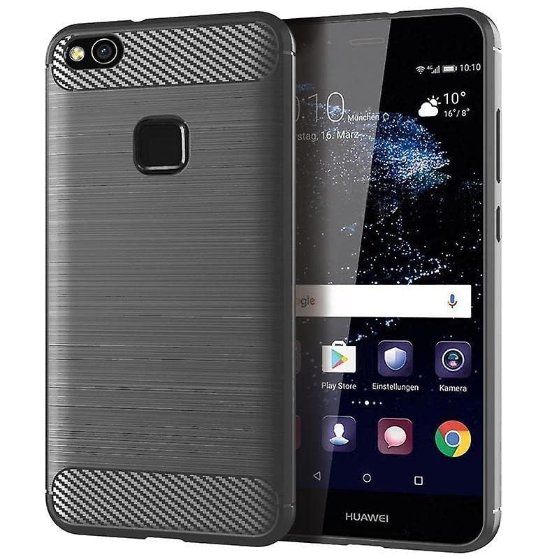 Image of Hybrid Carbon Fiber Back Case for Huawei Honor P10 Lite (Black)