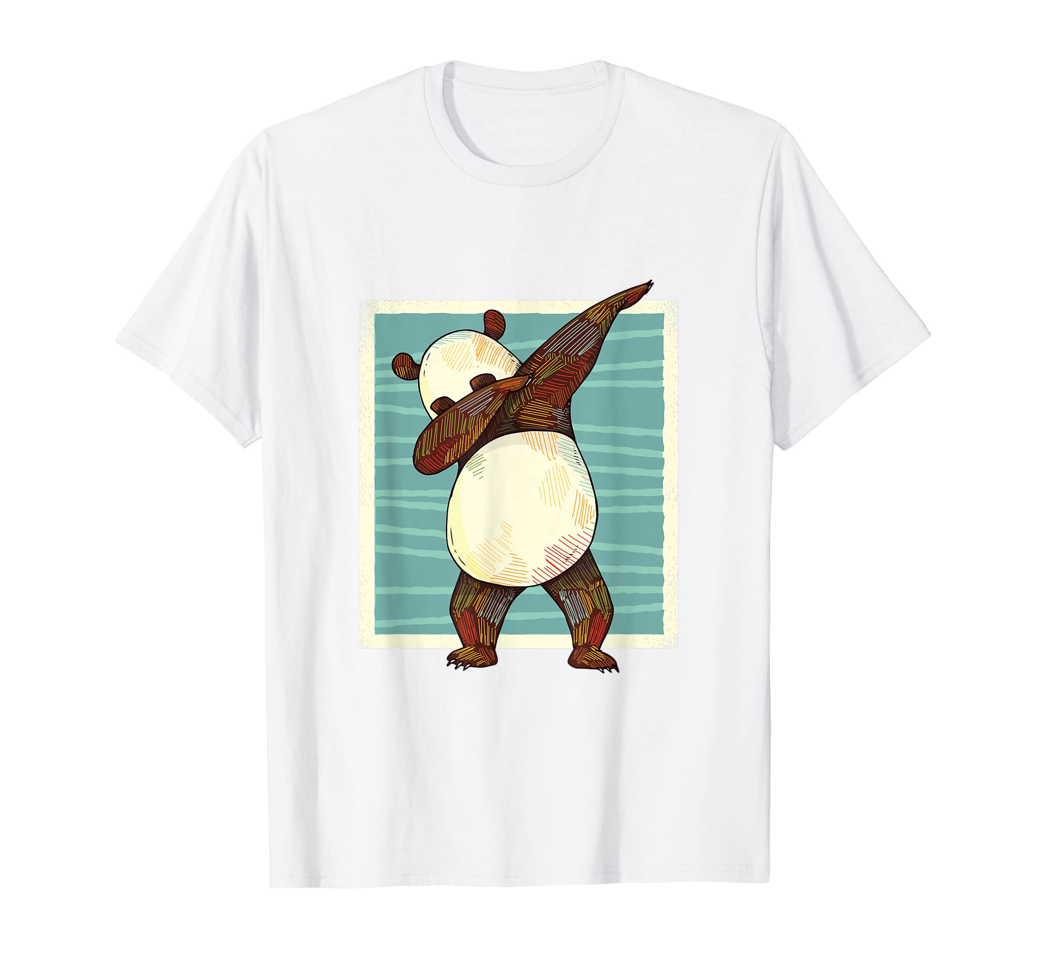 Dabbing Panda T-Shirt - Funny Dab Dance Bear AnimaDabbing Panda T-Shirt - Funny Dab Dance Bear Animal Gift Tee T-ShirtOEKO-TEX STANDARD 100