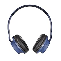 tunez Beats B60 On Ear Wireless Headphone with 40mm HD MAXX Bass Drivers, in Built Mic, Passive Noise Cancellation,15 Hours Playback Time, Bluetooth V5.0,Lightweight and Smooth Ear Cushions (Blue)