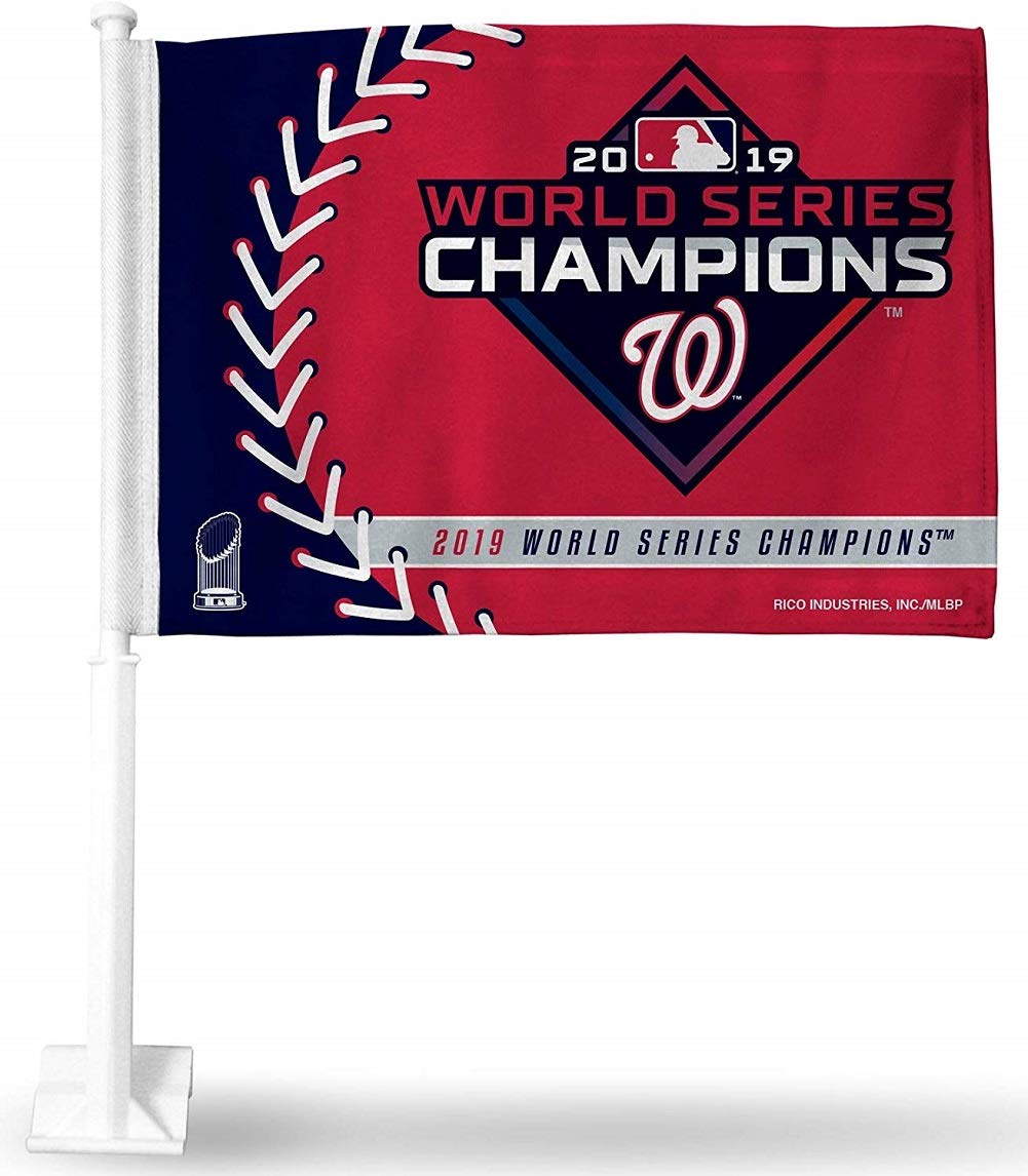 Rico Washington Nationals 2019 World Series Champion Car Flag