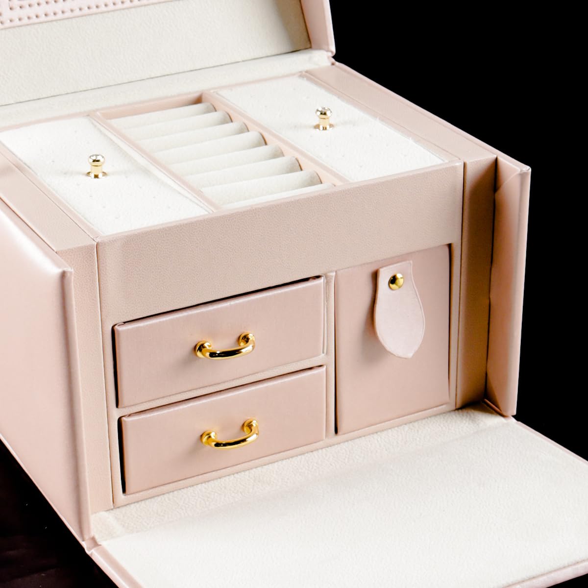 Ausi Joyero Con Cajón Y Bailarina Para Pulsera, Anillo Y Collar, Regalo Para Niñas (rosa)