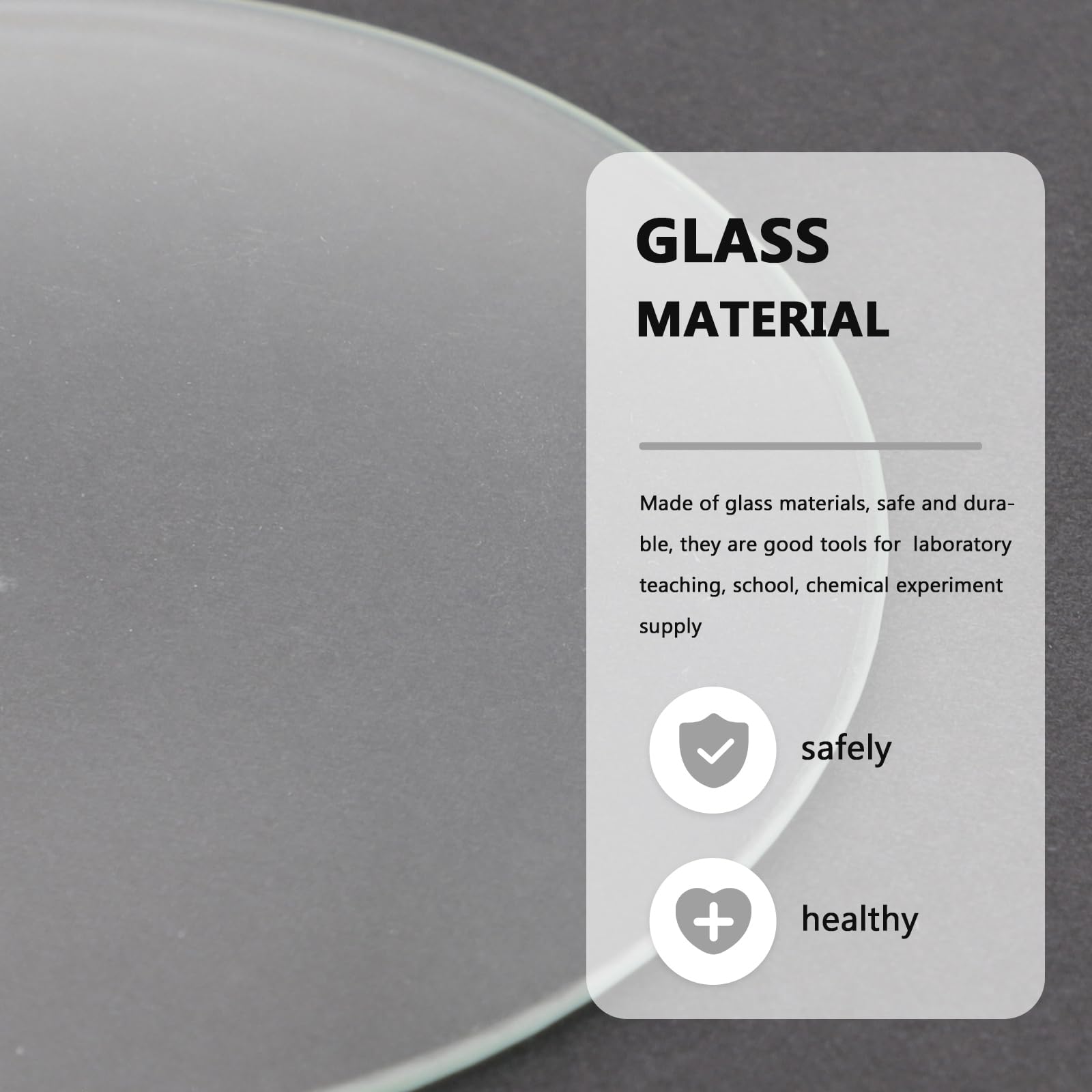 10Pièces Lot Verre de Montre Transparent pour Laboratoire Verres de Montre et Plans Résistants à Haute Température pour Expériences Scientifiques et Écoles